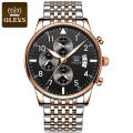 Hommes Montre De Mode D&#39;affaires Hommes Quartz Montre-Bracelet De Luxe Relojes Hommes Multi Fuseau Horaire Jour/Date Montre Chine Usine Horloge Personnalisée